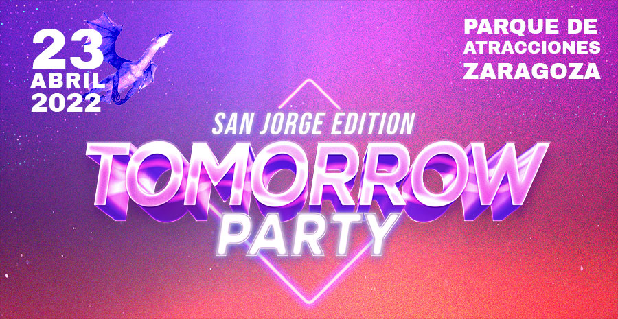 Tomorrow Party San Jorge. La fiesta que fue la alternativa a San Pepe vuelve al parque de atracciones el día de Aragón