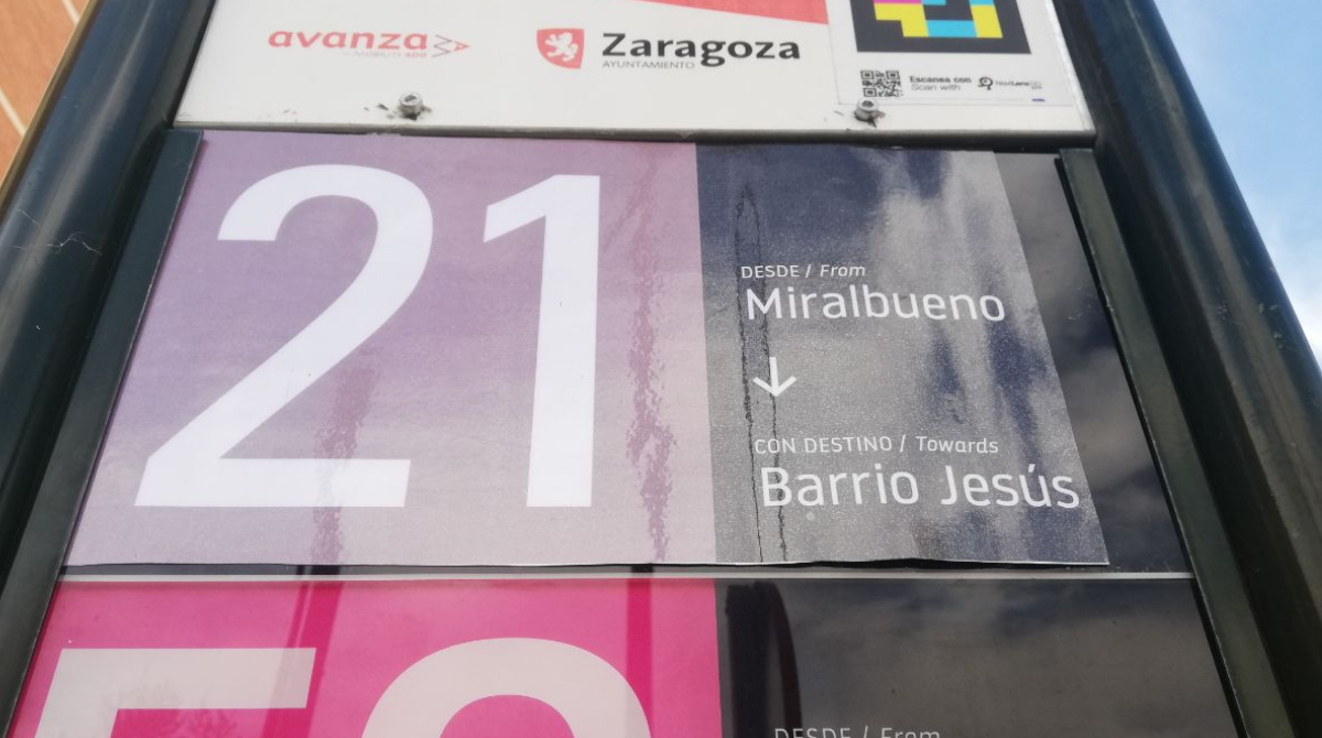 Cambios en la red de transporte urbano de Zaragoza. 