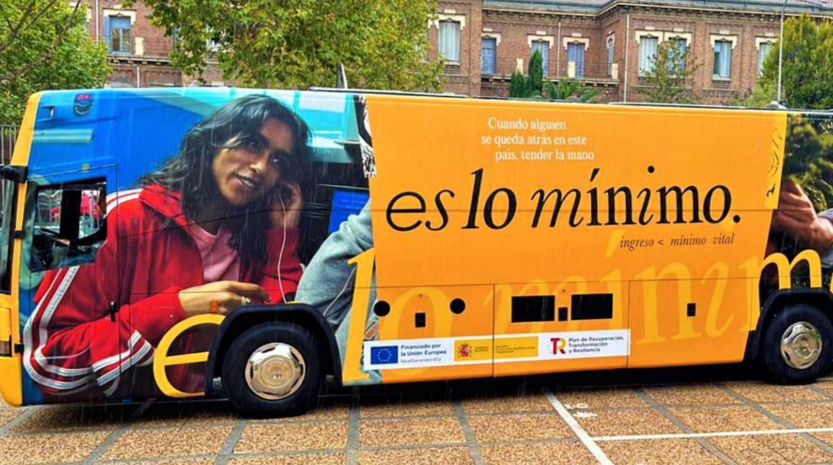 Bus del Ingreso Mínimo Vital en la ciudad de Zaragoza
