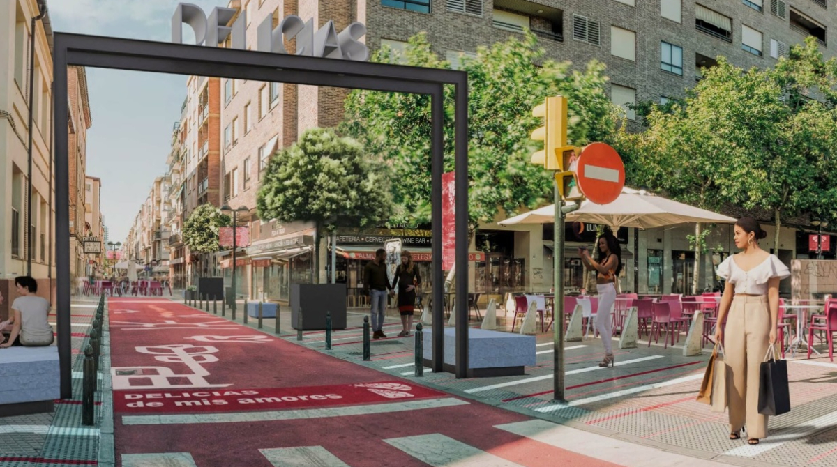 Transformación de la calle Delicias de Zaragoza