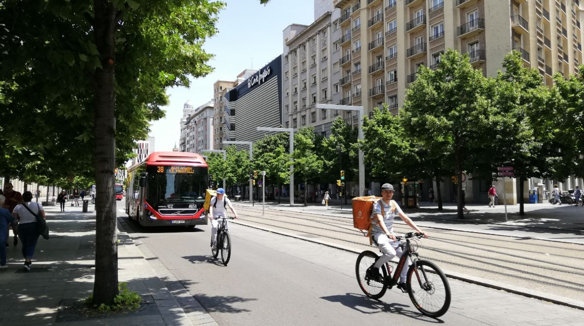 Nuevo carril bici en Zaragoza