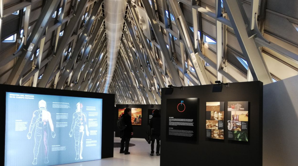 Exposición de Marte en el Pabellón Puente de Zaragoza. 