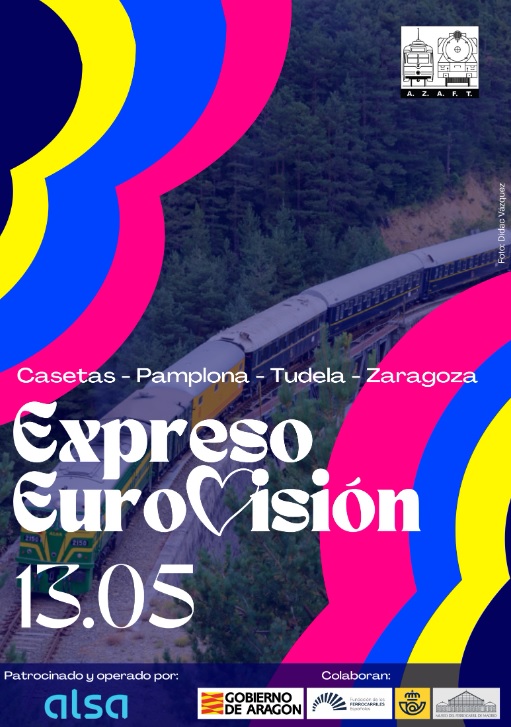  Tren 'Expreso Eurovisión 2023' de la AZAFT en Zaragoza