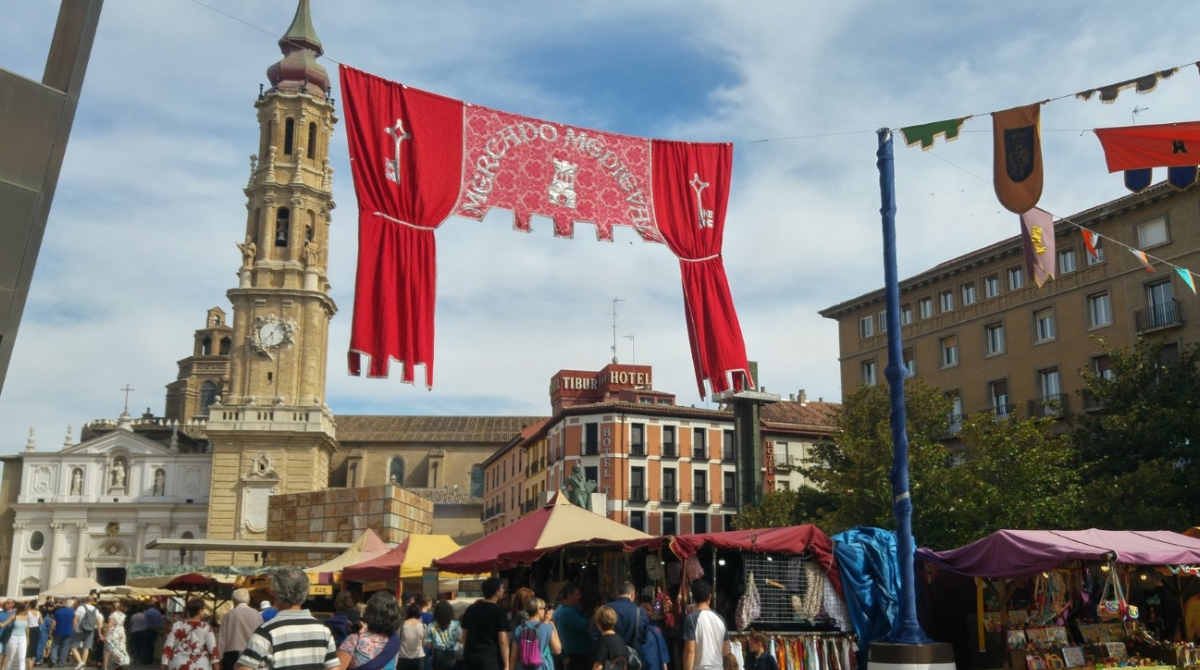 Mercado Medieval 2023 en la ciudad de Zaragoza. 