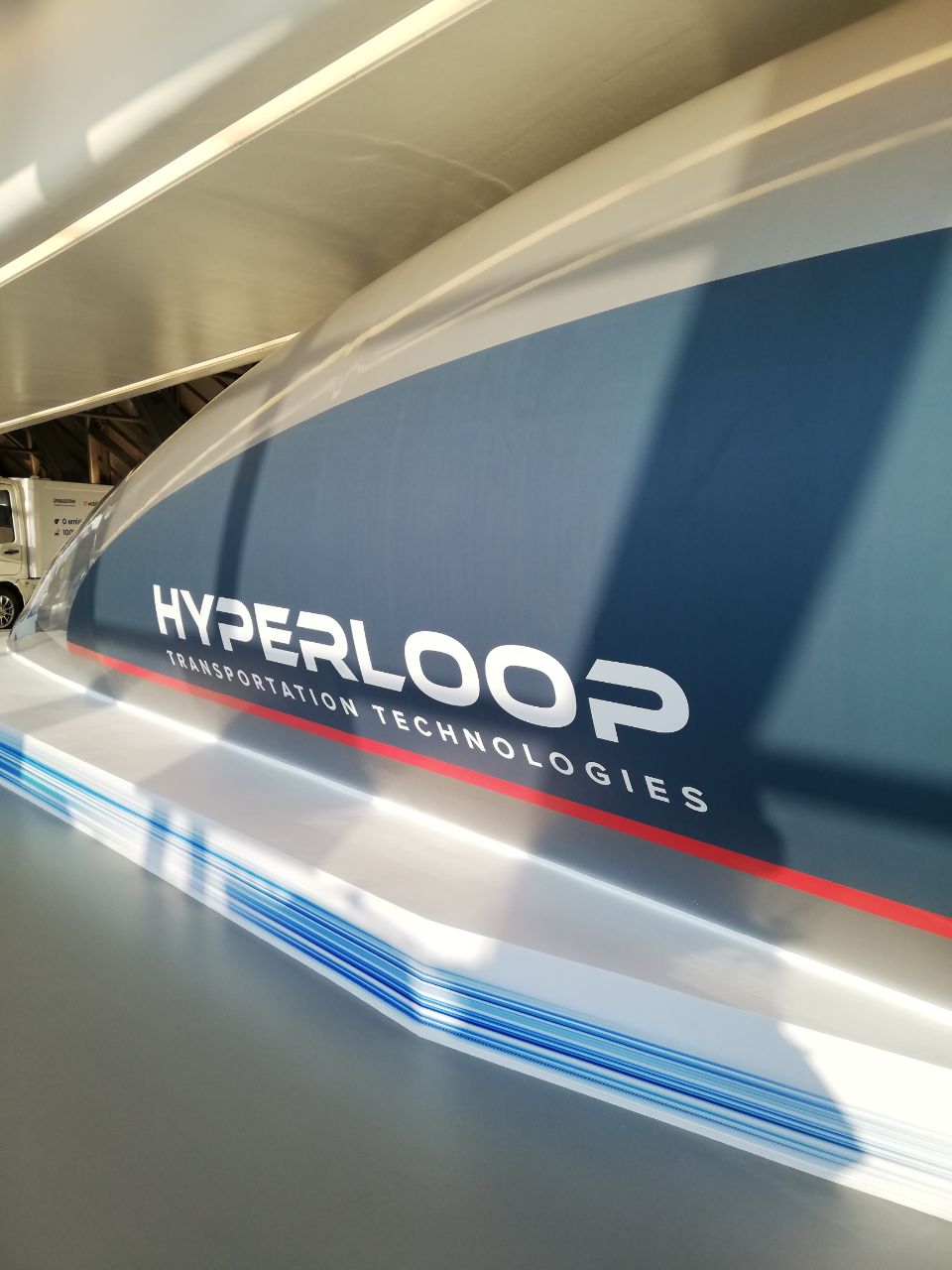 Hyperloop en el Pabellón Puente de Zaragoza. 