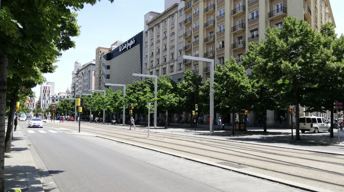 Paseo de la Independencia de Zaragoza. 