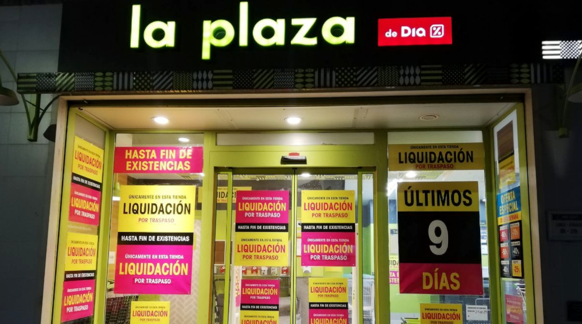 Supermercados de Dia en liquidación en Zaragoza. 