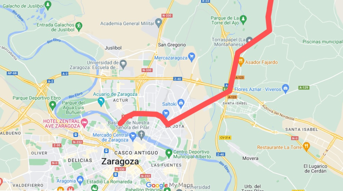 Vuelta Ciclista España 2023 en la ciudad de Zaragoza, etapa 12.